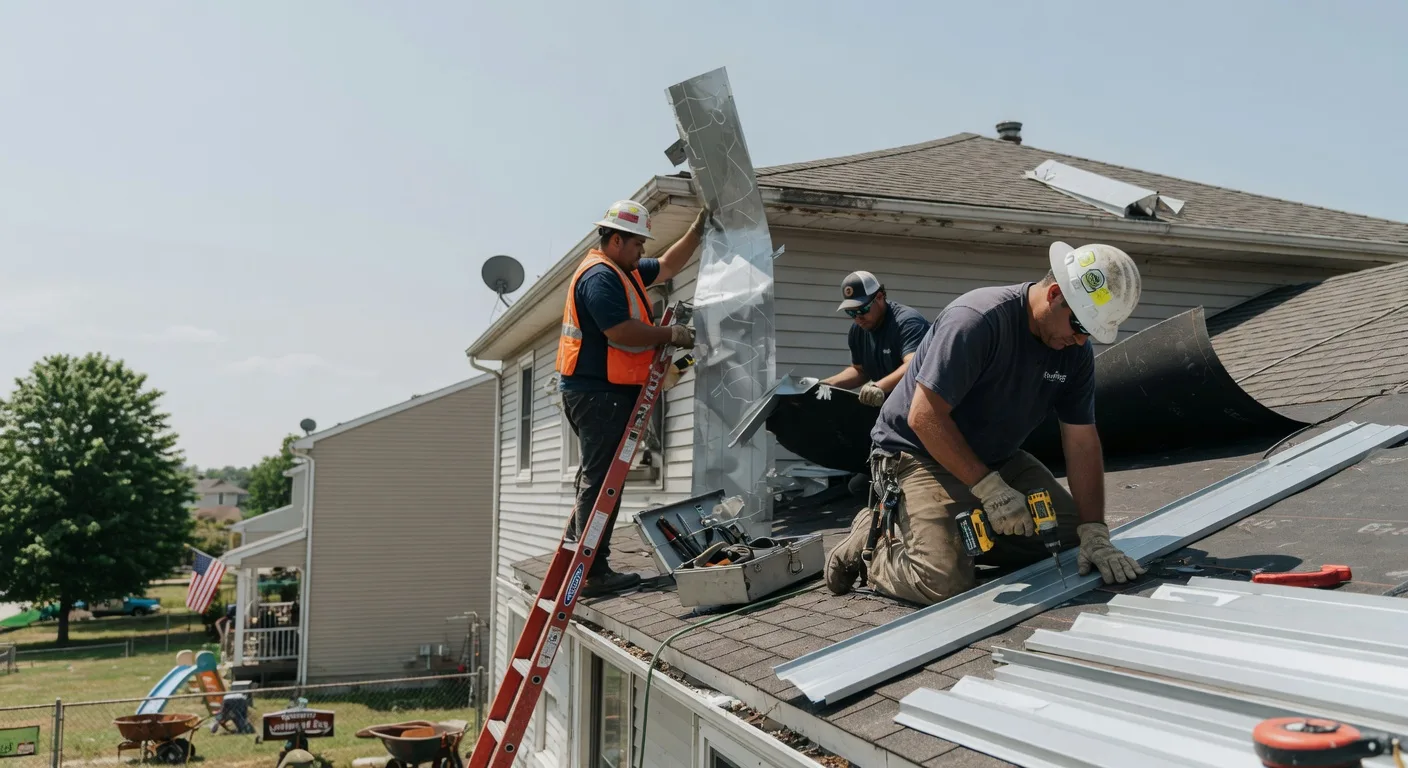 Storm Damage Metal Roof Repair in Linn Grove, IA